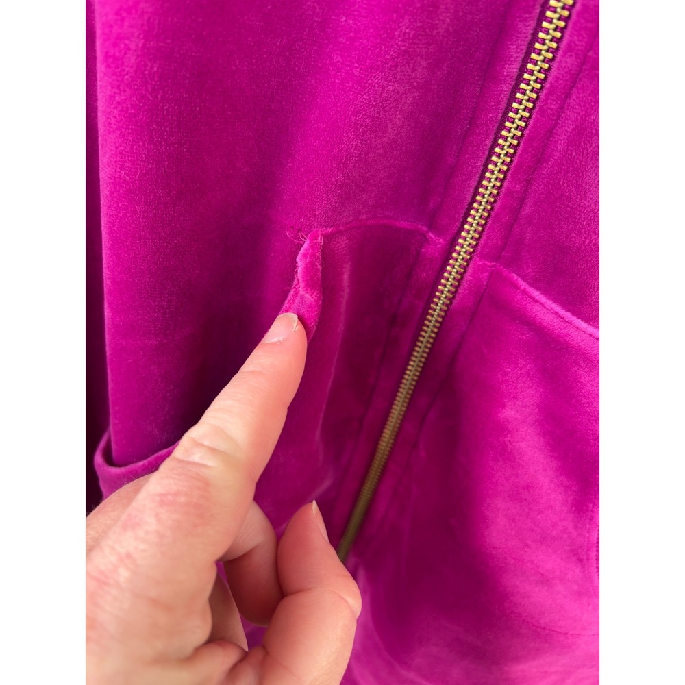 Lilly Pulitzer Hot Pink Velour Zip Hoodie Set - Picture 5 of 15